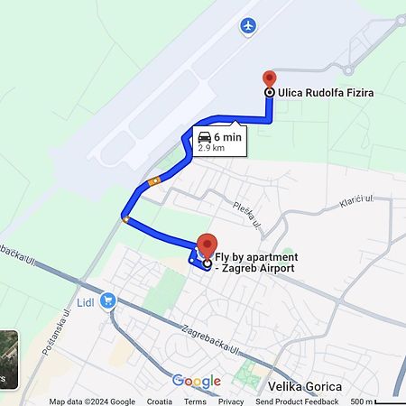 Fly By Suite - Zagreb Airport - 0-24H Self Check In&Out - Parking On Site Nagygorica Kültér fotó